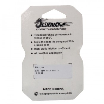 4 Pairs MTB Cycling Bike Bicycle Disc Brake Pads FOR AVID Elixir E1 /3/5/7/9 ER / CR SRAM xo xx 841 Hydraulic Wholesale JEDERLO