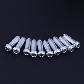 100pcs Aluminum Bike Bicycle Brake Shifter Inner Cable Tips Wire End Cap Tips Crimps Sliver High Quality
