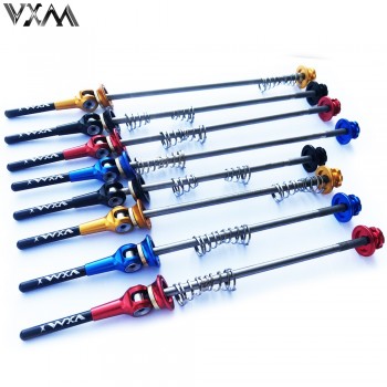 VXM Bicycle Skewers Titanium Ti Axis Skewers QR MTB Road Bike Quick Release Front 100 Rear 135mm Wheel Hub Skewers Bicycle Parts