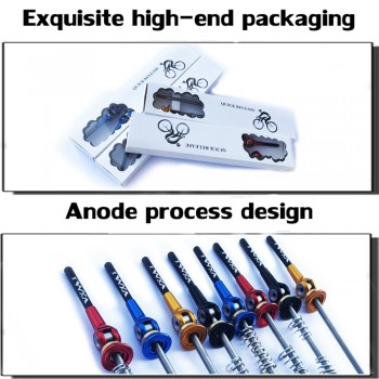 VXM Bicycle Skewers Titanium Ti Axis Skewers QR MTB Road Bike Quick Release Front 100 Rear 135mm Wheel Hub Skewers Bicycle Parts