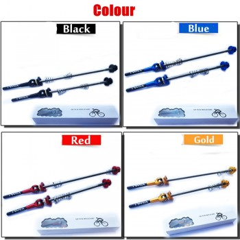 VXM Bicycle Skewers Titanium Ti Axis Skewers QR MTB Road Bike Quick Release Front 100 Rear 135mm Wheel Hub Skewers Bicycle Parts