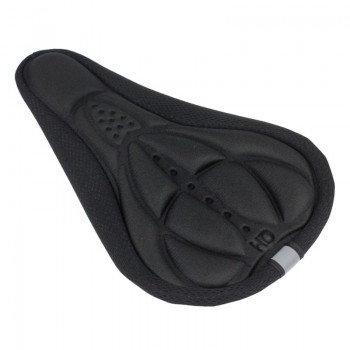 Cycling Bike 3D Silicone Gel Pad Black Seat Saddle Cover Soft Cushion 9.28