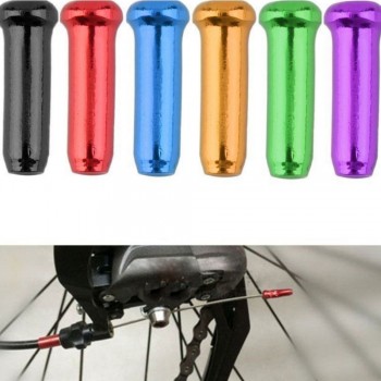 10 Pcs Aluminum Alloy Bike bisiklet Brake Cable Tips Crimps Bicycles Derailleur Shift End Caps core