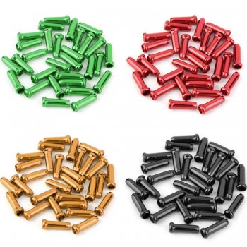 10 Pcs Aluminum Alloy Bike bisiklet Brake Cable Tips Crimps Bicycles Derailleur Shift End Caps core