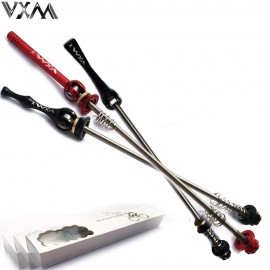 VXM Bicycle Skewers Titanium Ti Bike Skewers 100/130/135mm MTB Road Cycling Quick Release Ultralight Copper Ring Bicycle Parts