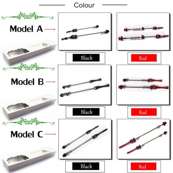VXM Bicycle Skewers Titanium Ti Bike Skewers 100/130/135mm MTB Road Cycling Quick Release Ultralight Copper Ring Bicycle Parts