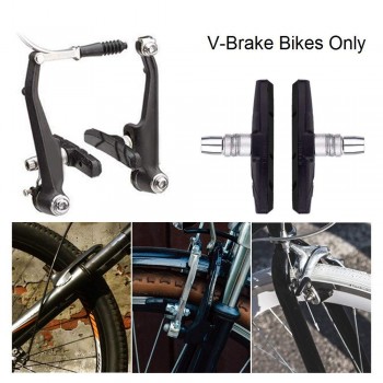 One Pair Mountain Road Bike Brake pads MTB Bicycle Braking V-Brake Holder Shoes Rubber Blocks Durable Cycling Accessories 2510