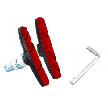 One Pair Mountain Road Bike Brake pads MTB Bicycle Braking V-Brake Holder Shoes Rubber Blocks Durable Cycling Accessories 2510