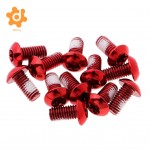 12Pcs Bicycle Brake Disc Screws Alloy Steel Rotor Disc Bolts Nuts for Mountain Bike MTB Cycling Supplies Accessories
