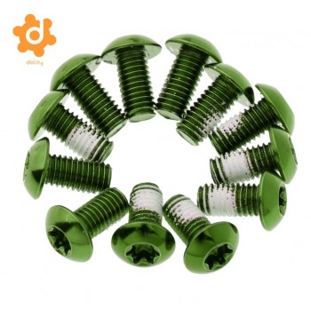 12Pcs Bicycle Brake Disc Screws Alloy Steel Rotor Disc Bolts Nuts for Mountain Bike MTB Cycling Supplies Accessories