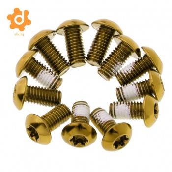 12Pcs Bicycle Brake Disc Screws Alloy Steel Rotor Disc Bolts Nuts for Mountain Bike MTB Cycling Supplies Accessories