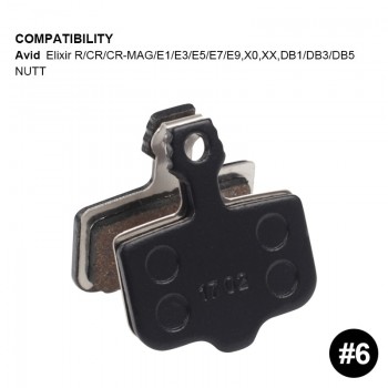 4 Pairs Organic MTB Mountain Bikes Cycling Road Bicycle Resin Disc Brake Pads For SHIMANO TEKTRO AVID Hayes ZOOM MAGURA FORMULA