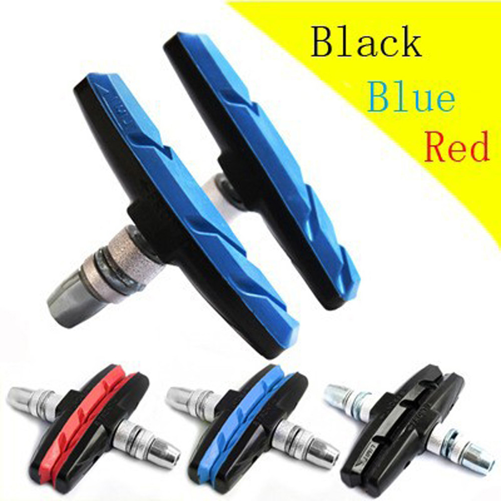 2pc New Durable Bicycle Cycling Bike V Brake Holder Pads Shoes Blocks Black  rubber Durable pad for long-lasting performance