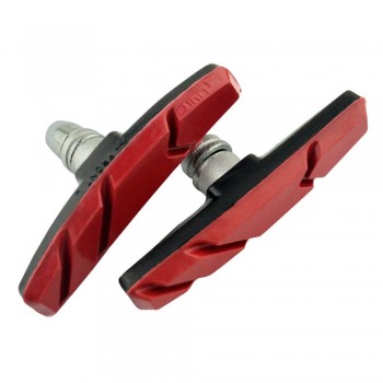 2pc New Durable Bicycle Cycling Bike V Brake Holder Pads Shoes Blocks Black  rubber Durable pad for long-lasting performance