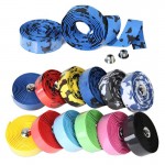 2pcs Bike Bicycle Handlebar tape Camouflage Cycling Handle Belt Cork Wrap with 2pcs Bar Plugs Bicycle Accessories Z60