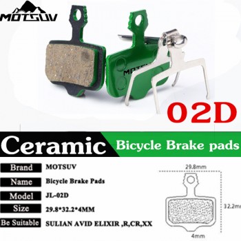 4 Pairs Bicycle Ceramics Disc Brake Pads for MTB Hydraulic Disc Brake  AVID HAYES TEKTRO Magura Formula Bicycle Pads