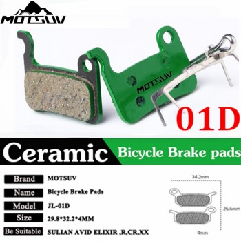 4 Pairs Bicycle Ceramics Disc Brake Pads for MTB Hydraulic Disc Brake  AVID HAYES TEKTRO Magura Formula Bicycle Pads
