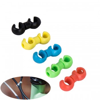 10Pcs Bike Road Bicycle Handcuffs Shape Clips Housing Hose Guide For Brake Cable/Derailleur Line Case Clasps
