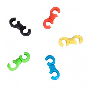 10Pcs Bike Road Bicycle Handcuffs Shape Clips Housing Hose Guide For Brake Cable/Derailleur Line Case Clasps