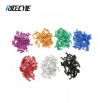 50PCS/Lot Aluminum Alloy Bike Bicycle Brake Cable Tips Crimps Gear Inner Cable End Caps Wire Ferrules