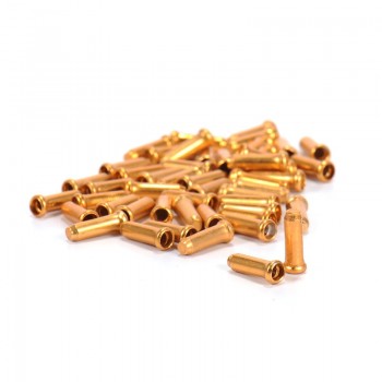 50PCS/Lot Aluminum Alloy Bike Bicycle Brake Cable Tips Crimps Gear Inner Cable End Caps Wire Ferrules