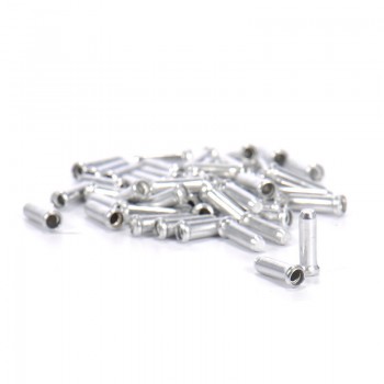 50PCS/Lot Aluminum Alloy Bike Bicycle Brake Cable Tips Crimps Gear Inner Cable End Caps Wire Ferrules