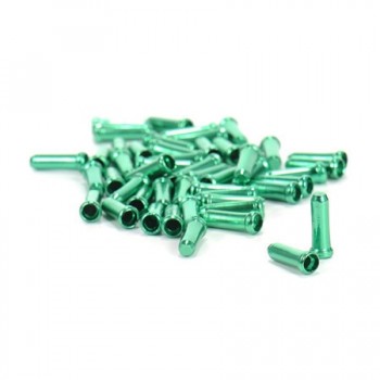 50PCS/Lot Aluminum Alloy Bike Bicycle Brake Cable Tips Crimps Gear Inner Cable End Caps Wire Ferrules