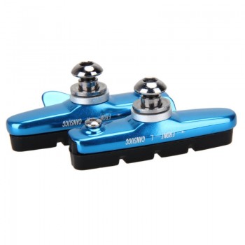 2X Mountain Road Bicycle Cycling Folding Bike V Brake Pads Holder Blocks Mountain Road Bike Brake Pads Rubber Blocks Parts
