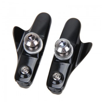 2X Mountain Road Bicycle Cycling Folding Bike V Brake Pads Holder Blocks Mountain Road Bike Brake Pads Rubber Blocks Parts