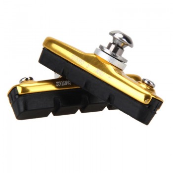 2X Mountain Road Bicycle Cycling Folding Bike V Brake Pads Holder Blocks Mountain Road Bike Brake Pads Rubber Blocks Parts