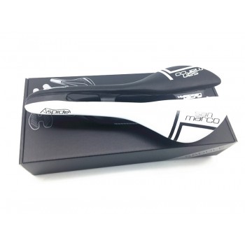 San Marco ASPIDE saddle road bike black and white Carbon Fiber Leather saddles bicycle sillin bici Rail bow cushion120+/5g