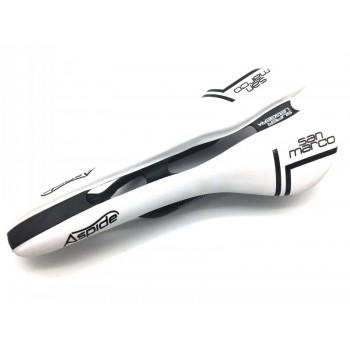 San Marco ASPIDE saddle road bike black and white Carbon Fiber Leather saddles bicycle sillin bici Rail bow cushion120+/5g