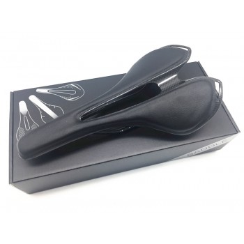 San Marco ASPIDE saddle road bike black and white Carbon Fiber Leather saddles bicycle sillin bici Rail bow cushion120+/5g