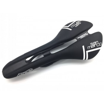 San Marco ASPIDE saddle road bike black and white Carbon Fiber Leather saddles bicycle sillin bici Rail bow cushion120+/5g