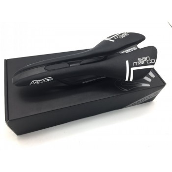 San Marco ASPIDE saddle road bike black and white Carbon Fiber Leather saddles bicycle sillin bici Rail bow cushion120+/5g
