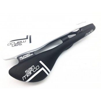 San Marco ASPIDE saddle road bike black and white Carbon Fiber Leather saddles bicycle sillin bici Rail bow cushion120+/5g