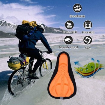 Bicycle Seat Soft 3D Man mtb Saddle Sponge Cycling Parts Accessories Spare Parts for Bicycle Mountain Road Bike Sattel #4