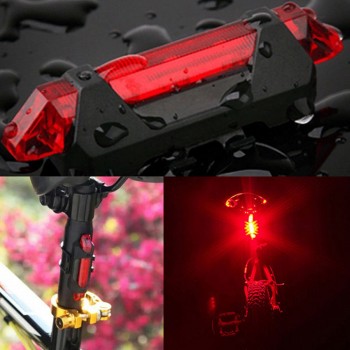 Portable USB Rechargeable Bike Bicycle Tail Rear Safety Warning Light Taillight  Lamp Super Bright ASD88