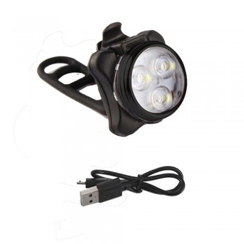 High Quality 	Bright Cycling Bicycle Bike 3 LED Head Front light 4 modes USB Rechargeable Tail Clip Light Lamp Waterproof HOT
