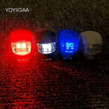 New Bicycle Front Light Silicone Bike Lights LED Head Front Rear Wheel Bicycle Light Waterproof Bike Accessories Cycling Lamp