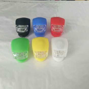New Bicycle Front Light Silicone Bike Lights LED Head Front Rear Wheel Bicycle Light Waterproof Bike Accessories Cycling Lamp