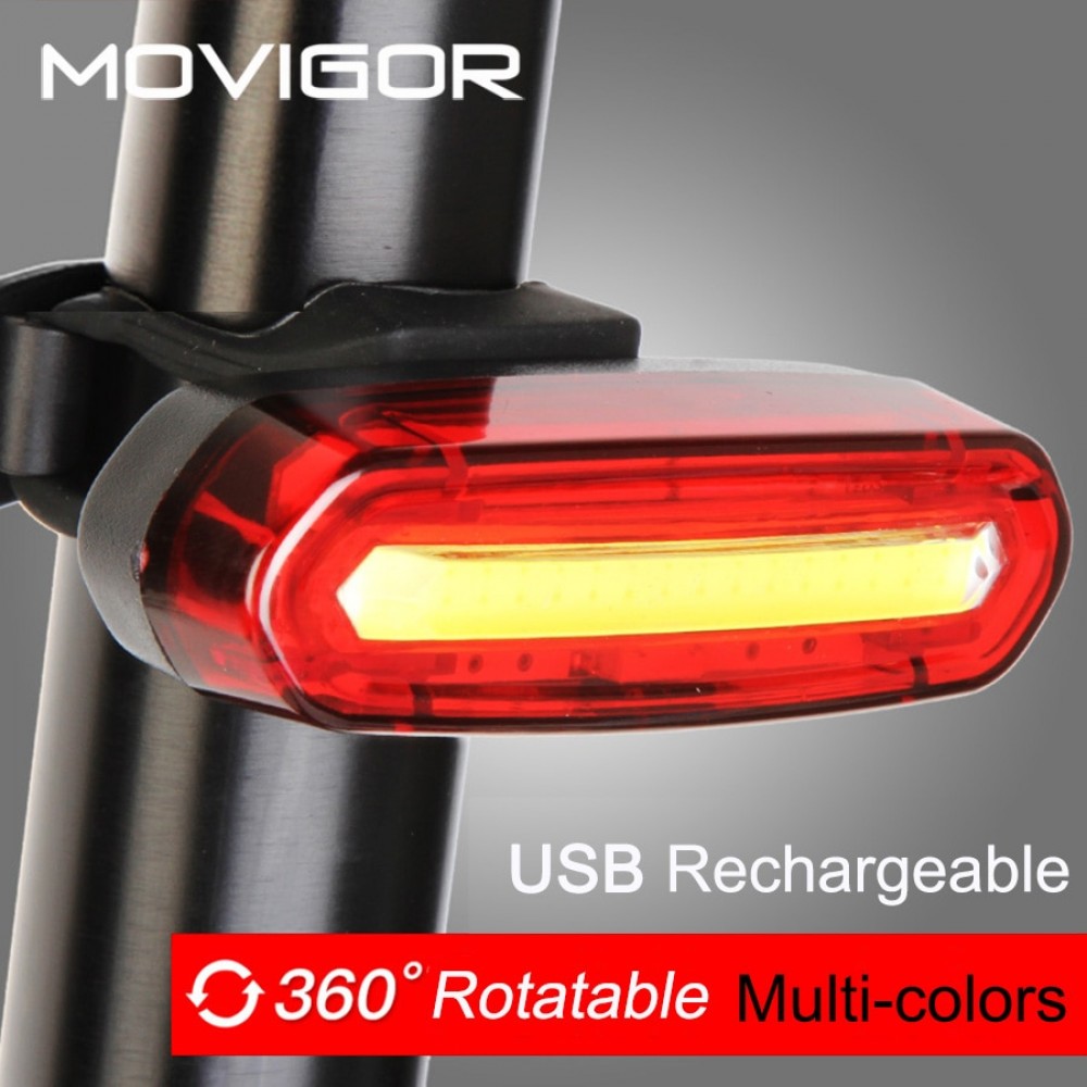 120Lumens USB Rechargeable Bicycle Rear Light Cycling LED Taillight Waterproof MTB Road Bike Tail Light Back Lamp for Bicycle