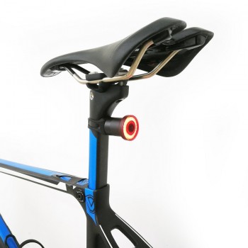 XLITE100 Smart Cycle Rear Lamp W/ Braking Light Auto/Manual Control Up to 50Hrs Burning Time Alloy Housing USB Charge