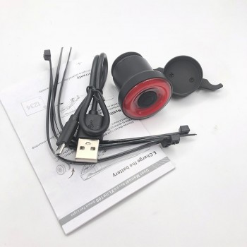 XLITE100 Smart Cycle Rear Lamp W/ Braking Light Auto/Manual Control Up to 50Hrs Burning Time Alloy Housing USB Charge