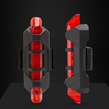2018 Rechargeable USB LED Bike Tail Light Taillight MTB Safety Warning Bicycle Front Rear Light Bicycle Lamp Flash Light