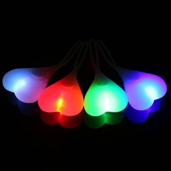 Bike Light Cycling Balls Tail Waterproof Silicone Bicycle Taillight Rear Lights Heart Shape Night Warning Led