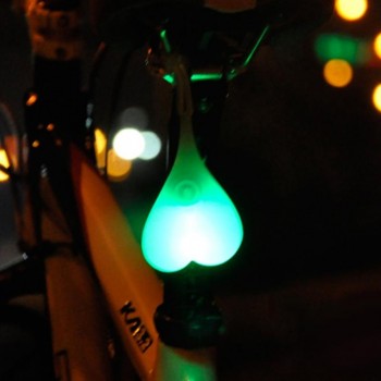 Bike Light Cycling Balls Tail Waterproof Silicone Bicycle Taillight Rear Lights Heart Shape Night Warning Led