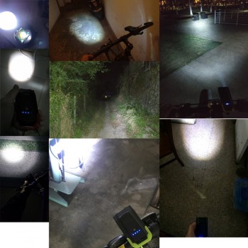 4000mAh Induction Bicycle Front Light Set USB Rechargeable Smart Headlight With Horn 800 Lumen LED Bike Lamp Cycle FlashLight