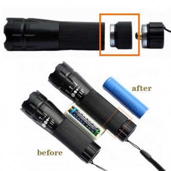 5-M Cycle Hot Extension Tube For Flashlight Torch 18650 Battery Extended Lengthen Fitting