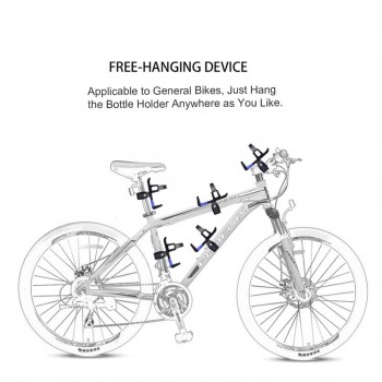 RUNACC Bottle Holder Bicycle Water Bottle Cage Rack 360 Degree Rotating Baby Bottle Holder for Stroller MTB Bike Black
